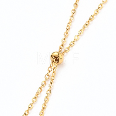 304 Stainless Steel Cable Chain Necklace Making X-AJEW-JB00778-02-1