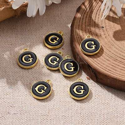 Golden Plated Alloy Charms ENAM-S118-02G-1