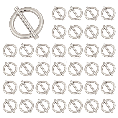 40Pcs 1-Hole Alloy Shank Buttons BUTT-MA0001-18P-1
