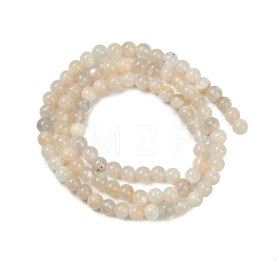 Natural White Moonstone Beads Strands X-G-D294-4mm-01-1