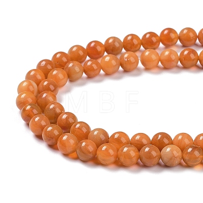 Glass Round Beads Strands GLAA-M044-01E-1