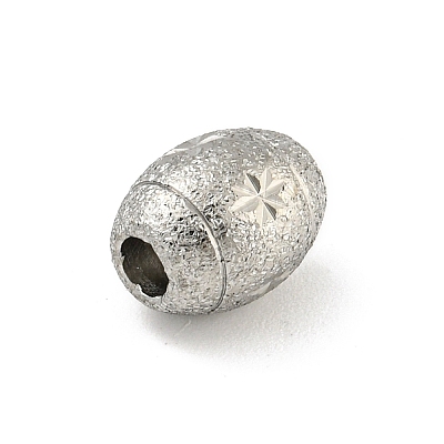 304 Stainless Steel Textured Beads STAS-A091-05A-P-1