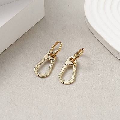 Rack Plating Alloy Hollow Out Teardrop with Word Fashion Dangle Hoope Earrings EJEW-JE05201-01-1