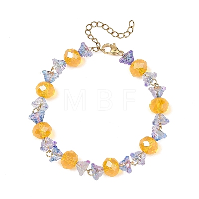 Halloween Glass Beaded Bracelets for Women BJEW-JB14451-1