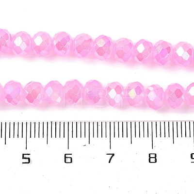 Baking Electroplate Glass Beads Strands DGLA-A039-J6MM-B09-1