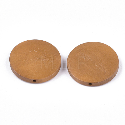 Painted Natural Wood Beads WOOD-S049-02A-06-1