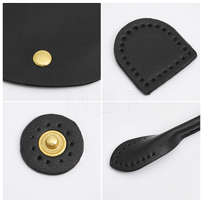 Imitation Leather Sew on Bag Cover and Bag Handles DIY-WH0034-90G-1