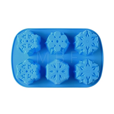 Snowflake Cake DIY Food Grade Silicone Mold DIY-K075-15-1