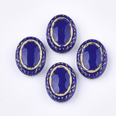 Plating Acrylic Beads X-PACR-T008-06B-1