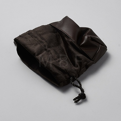 Velvet & PU Leather Storage Bags TP-WH0002-05C-1