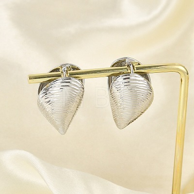 Brass Hoop Earrings for Women EJEW-U041-06P-1