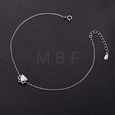 SHEGRACE Cute Design Rhodium Plated 925 Sterling Silver Anklet JA34A-1