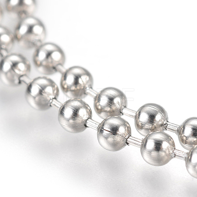 Stainless Steel Ball Chain Necklace Making MAK-L019-01E-P-1