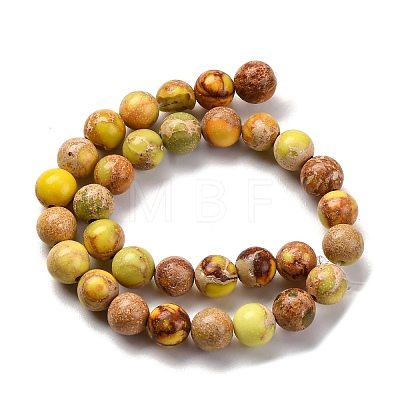 Dyed Natural Regalite/Imperial Jasper/Sea Sediment Jasper Beads Strands G-B124-C02-04-1