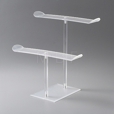 2-Tier Acrylic Headband Display Stands ODIS-WH0027-052-1