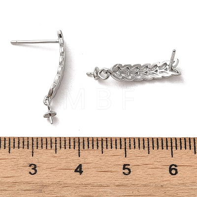 925 Sterling Silver Stud Earrings Findings STER-Z007-08P-1