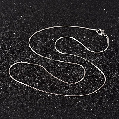 304 Stainless Steel Snake Chain Necklaces NJEW-O096-16-1