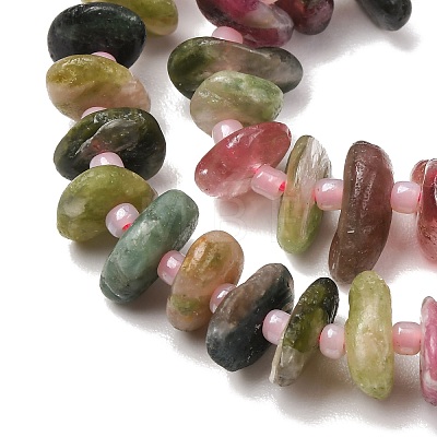 Natural Multicolor Tourmaline Beads Strands G-D110-I02-01-1