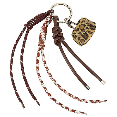 PU Leather & Nylon Cord Pendant Decorations HJEW-MA00052-1