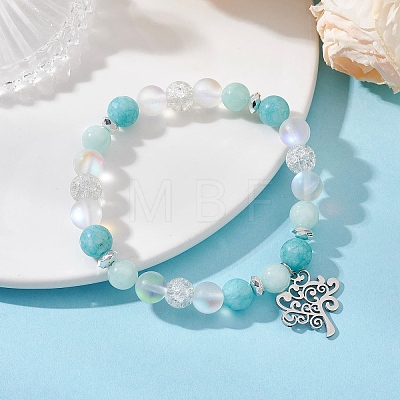 304 Stainless Steel Charm Bracelets BJEW-JB12878-1
