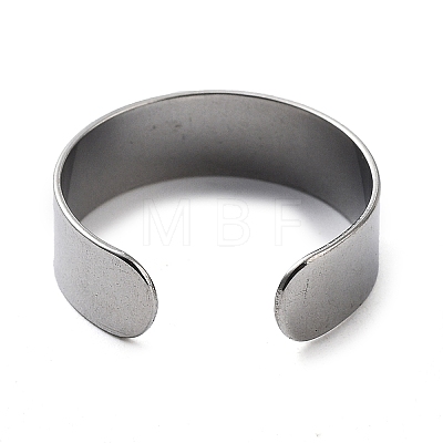 304 Stainless Steel Cuff Rings STAS-M333-04A-P-1