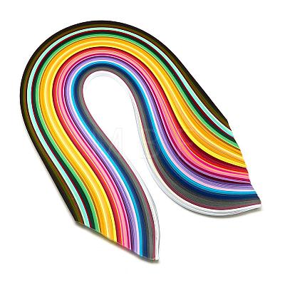 Rectangle 50 Colors Quilling Paper Strips DIY-R041-10-1