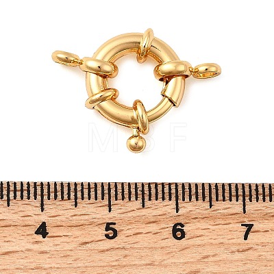 Brass Spring Ring Clasps KK-D407-01G-D-1