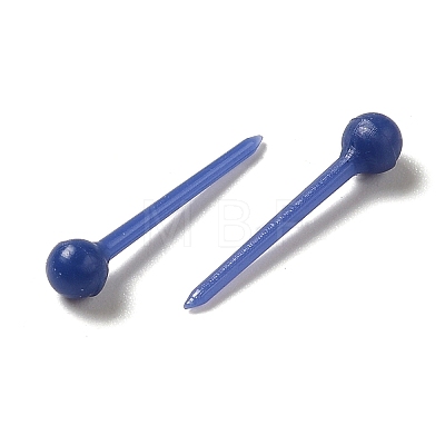 Plastic Tiny Ball Stud Earrings EJEW-N022-01J-1