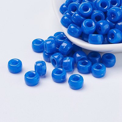 Independence Day Opaque Acrylic European Beads PL338-M2-1