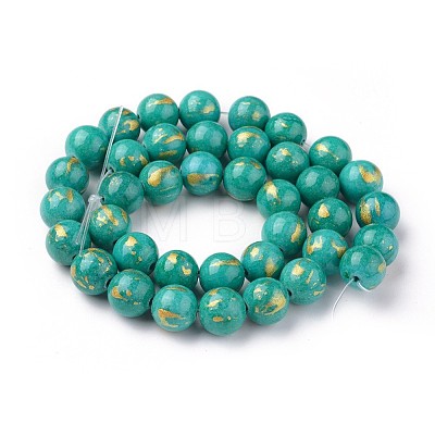 Natural Mashan Jade Beads Strands G-F670-A02-10mm-1