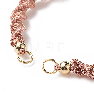 2Pcs 2 Style Polyester Cord Braided Bracelets AJEW-JB01144-03-1