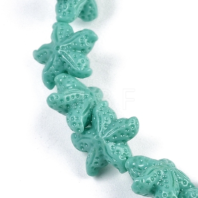 Synthetic Coral Dyed Carved Beads Strands CORA-K009-06A-05-1