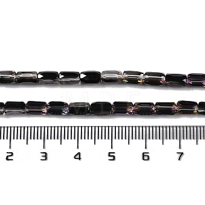 Electroplate Glass Beads Strands GLAA-Q101-02A-HP04-1