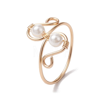 Shell Pearl Finger Rings RJEW-TA00131-1