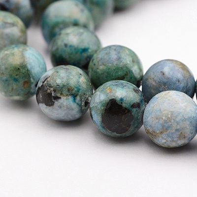 Natural Variscite Bead Strands G-P300-01-8mm-1