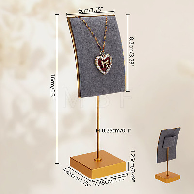 Velvet & Alloy Earrings Display Stands ODIS-WH0061-69B-1