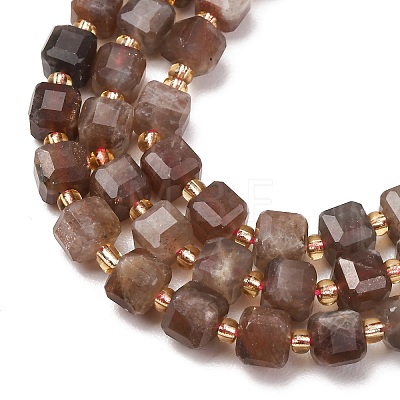 Natural Black Moonstone Beads Strands GG-CBAC972-A07-01-1