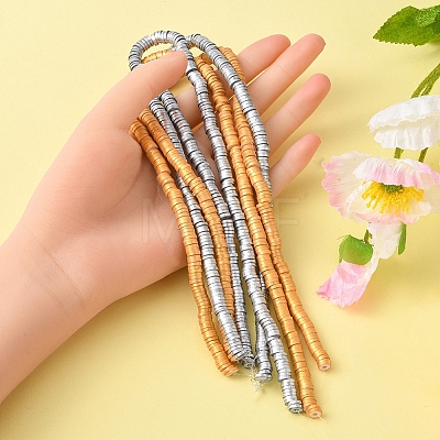 4Strands 2 Colors Handmade Polymer Clay Beads Strands CLAY-YW0001-60-1