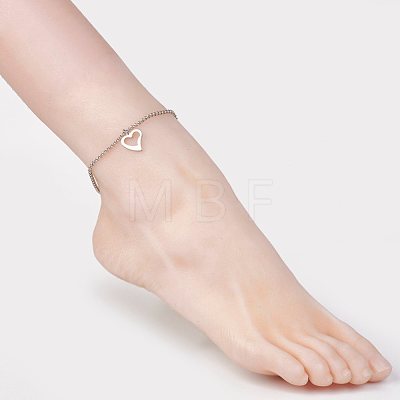304 Stainless Steel Anklets X-AJEW-AN00199-1