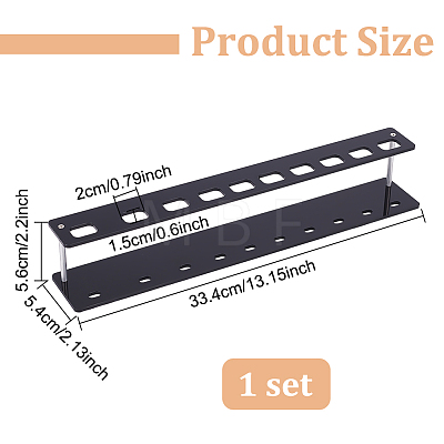10 Grids Acrylic Display Stand Storage MRMJ-WH0070-57B-1