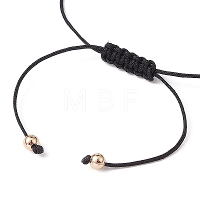 Natural Mixed Gemstone Nuggets & Pearl Braided Bead Bracelets BJEW-JB09589-1