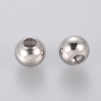 304 Stainless Steel Hollow Round Seamed Beads X-STAS-R032-6mm-1