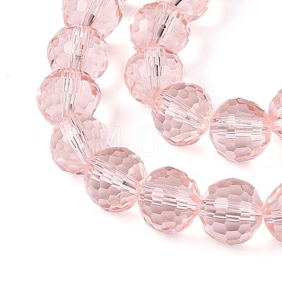 Transparent Glass Bead Strands GLAA-R095-8mm-35-1