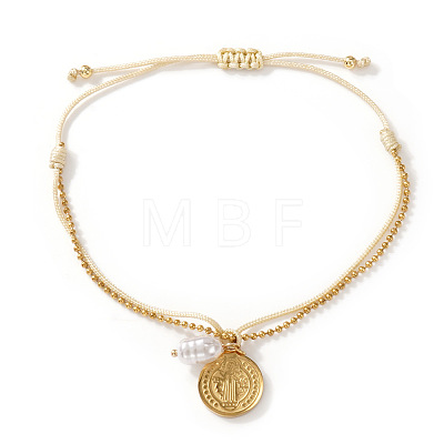 Bohemian 304 Stainless Steel Charm Bracelets WO6368-17-1
