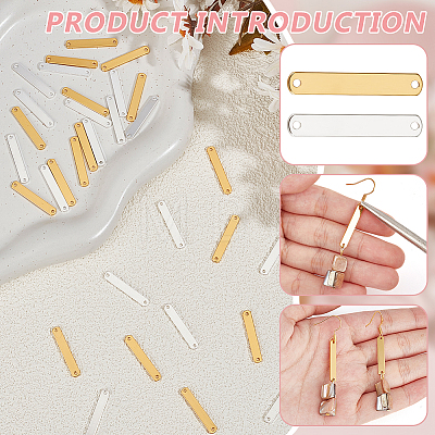 32Pcs 2 Colors  Brass Connector Charms FIND-BC0013-06-1