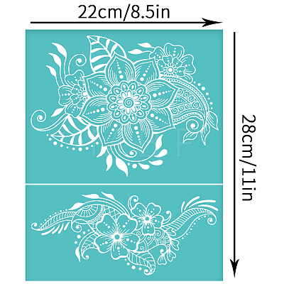 Self-Adhesive Silk Screen Printing Stencil DIY-WH0338-121-1