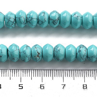 Synthetic Turquoise Beads Strands G-P559-A11-01-1