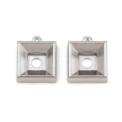 304 Stainless Steel Charm Rhinestone Settings SA-CBAC865-07C-P-1
