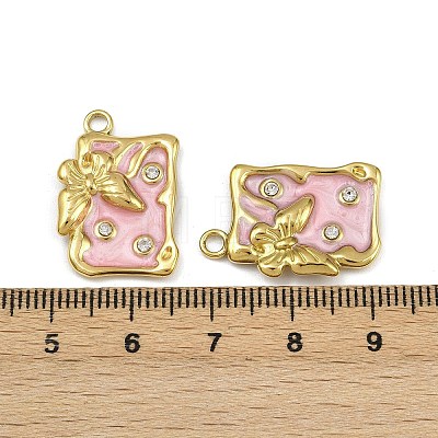 304 Stainless Steel Enamel Pendants STAS-L302-08G-1