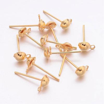 Iron Post Ear Studs E219-G-1